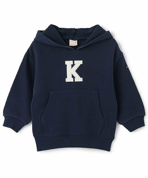 petit main / プティマイン パーカー | アルファベットパーカー（紺）