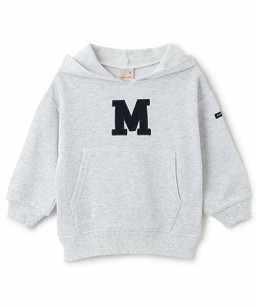 petit main / プティマイン パーカー | アルファベットパーカー（シロ杢）