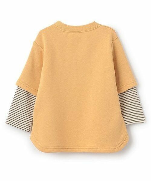 petit main / プティマイン Tシャツ | 【リンク】くまサガラ重ね着長袖Tシャツ(キッズ) | 詳細2