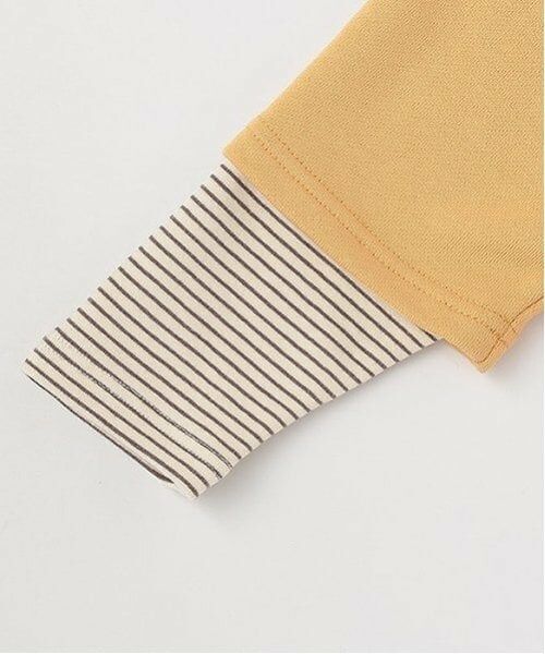 petit main / プティマイン Tシャツ | 【リンク】くまサガラ重ね着長袖Tシャツ(キッズ) | 詳細6