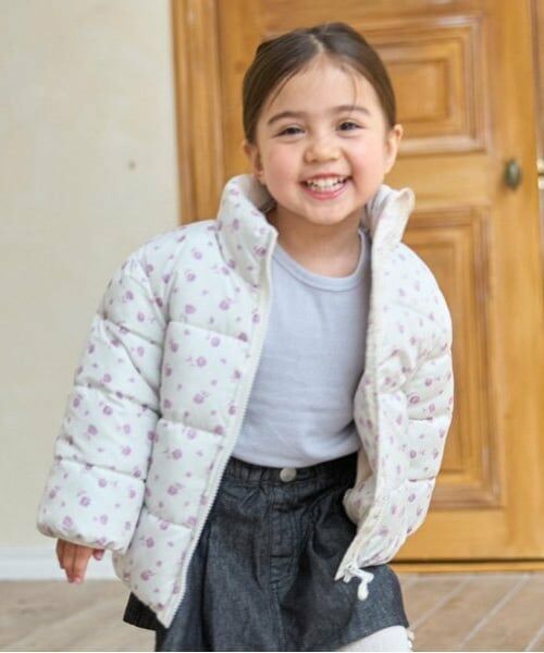 petit main / プティマイン ブルゾン | 【GOODPRICE/撥水加工】中綿ジャケット(キッズサイズ)（オフ ホワイト）