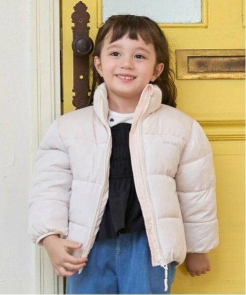 petit main / プティマイン ブルゾン | 【GOODPRICE/撥水加工】中綿ジャケット(キッズサイズ)（ライト ピンク）