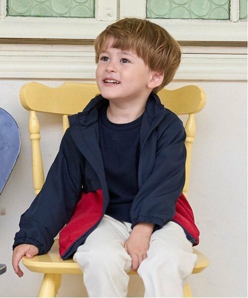 petit main / プティマイン ブルゾン | 【撥水加工/リンク】アソートウィンブレ(キッズサイズ)(赤)