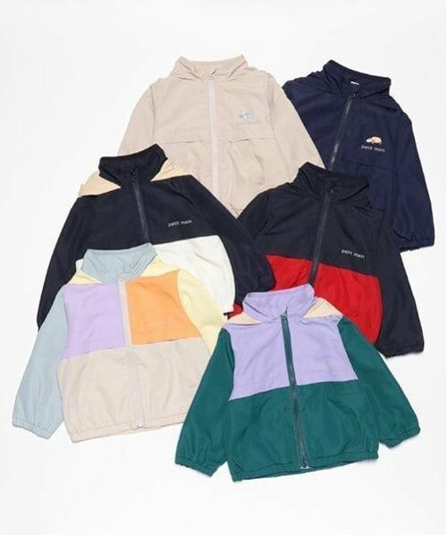 petit main / プティマイン ブルゾン | 【撥水加工/リンク】アソートウィンブレ(キッズサイズ) | 詳細23