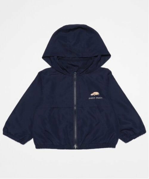 petit main / プティマイン ブルゾン | 【撥水加工/リンク】アソートウィンブレ(キッズサイズ)(紺)