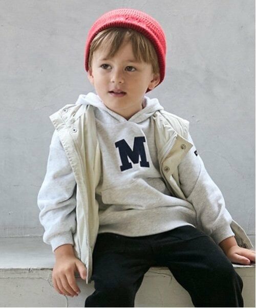 petit main / プティマイン ダウンジャケット・ベスト | 中綿ベスト（ライト グレー）