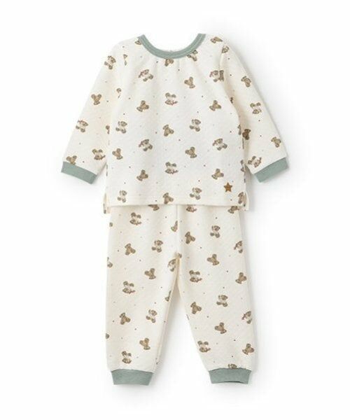 petit main / プティマイン ルームウェア | BOYSキルトパジャマ（アイボリー）