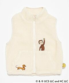 petit main / プティマイン ダウンジャケット・ベスト | 【おさるのジョージ】ボアベスト