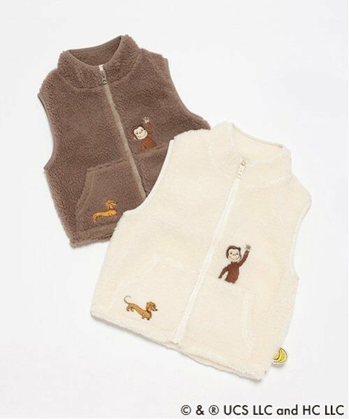 petit main / プティマイン ダウンジャケット・ベスト | 【おさるのジョージ】ボアベスト | 詳細14