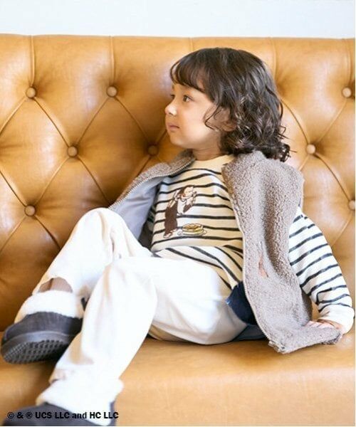 petit main / プティマイン ダウンジャケット・ベスト | 【おさるのジョージ】ボアベスト | 詳細2