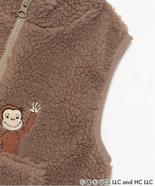 petit main / プティマイン ダウンジャケット・ベスト | 【おさるのジョージ】ボアベスト | 詳細7