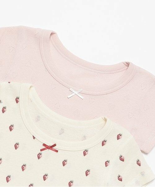 petit main / プティマイン その他インナー・ルームウェア | 半袖肌着2P | 詳細2