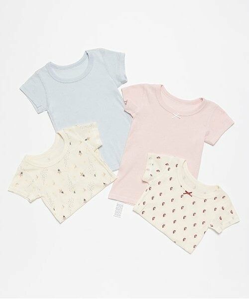 petit main / プティマイン その他インナー・ルームウェア | 半袖肌着2P | 詳細7