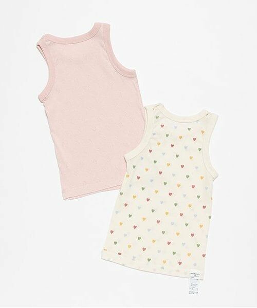 petit main / プティマイン その他インナー・ルームウェア | タンク肌着2P | 詳細1