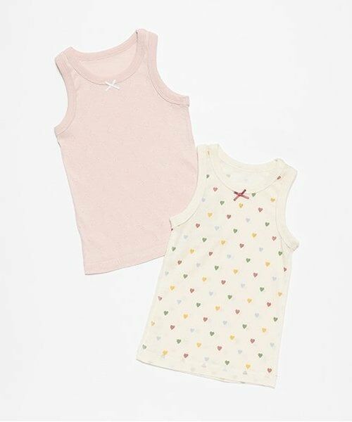 petit main / プティマイン その他インナー・ルームウェア | タンク肌着2P（ピンク）