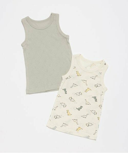petit main / プティマイン その他インナー・ルームウェア | タンク肌着2P（ライト グリーン）