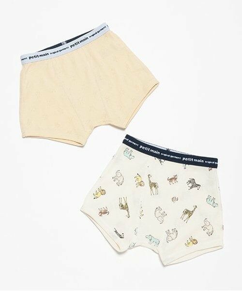 petit main / プティマイン ショーツ | ボクサーパンツ2P（黄）