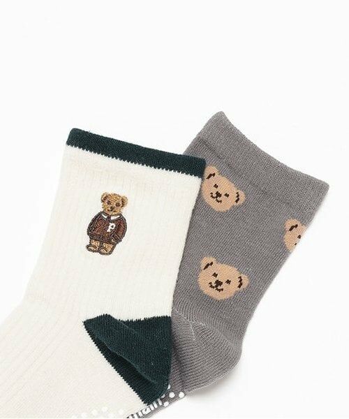 petit main / プティマイン ソックス | くまソックス2P | 詳細1