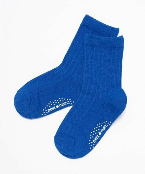 petit main / プティマイン ソックス | カラーソックス（ブルー）