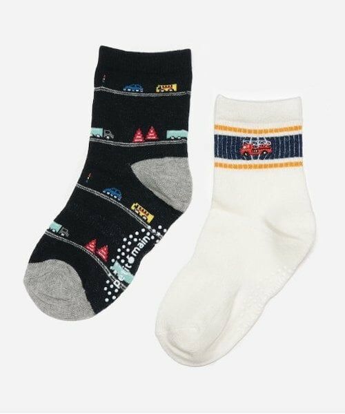 petit main / プティマイン ソックス | BOYSアソートソックス（紺）