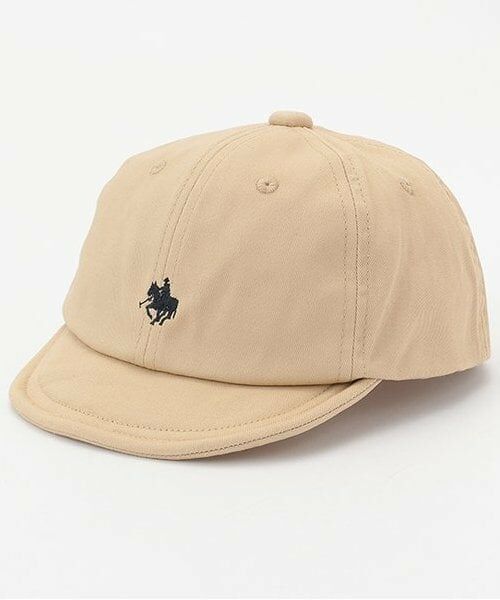 petit main / プティマイン キャップ | 【POLO BCS】刺繍キャップ（キッズサイズ）（ベージュ）