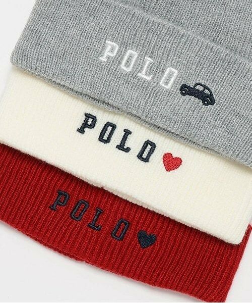 petit main / プティマイン ニットキャップ | 【POLO BCS】刺繍ニットキャップ（キッズサイズ） | 詳細3