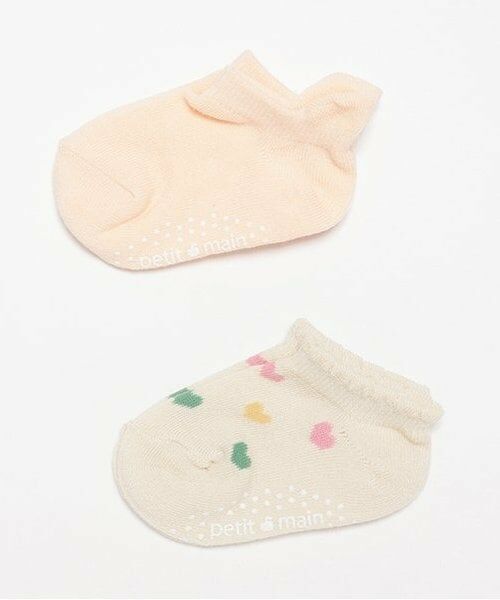 petit main / プティマイン ソックス | 2Pソックス（ライト ピンク）