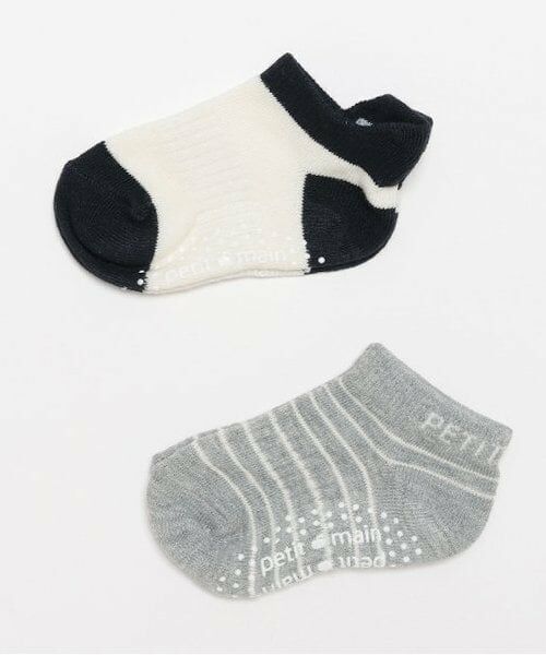 petit main / プティマイン ソックス | 2Pソックス（紺）