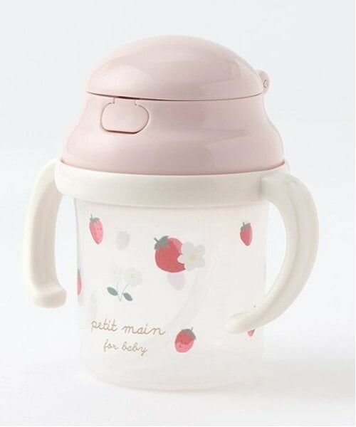 petit main / プティマイン ベビー・キッズグッズ | ストローマグ（ライト ピンク）