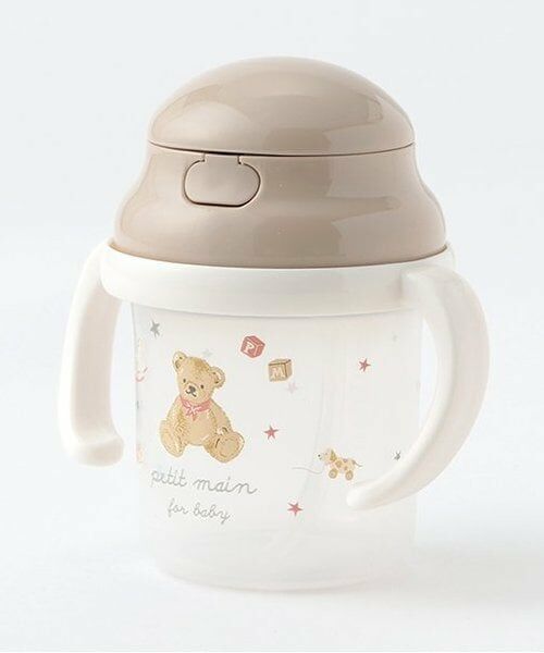 petit main / プティマイン ベビー・キッズグッズ | ストローマグ（モカ茶）