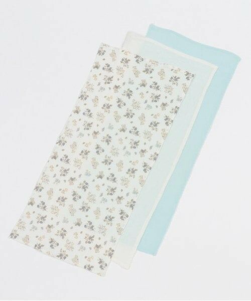 petit main / プティマイン ベビー・キッズグッズ | ガーゼ大3P（ライト ブルー）