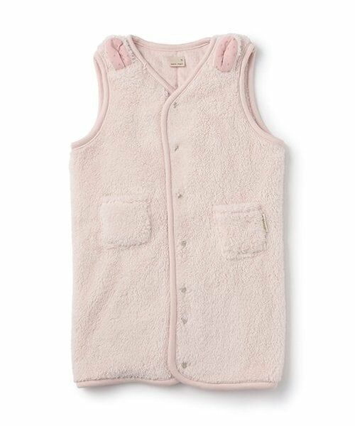 petit main / プティマイン ベビー・キッズウエア | 【吸水速乾】ボアスリーパー（ライト ピンク）