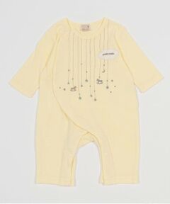 petit main / プティマイン ロンパース | 【オーガニック】星刺繍カバーオール