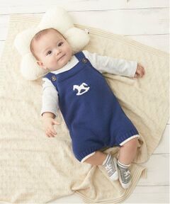 petit main / プティマイン ベビー・キッズウエア | 木馬モチーフサロペセット