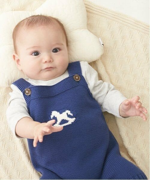 petit main / プティマイン ベビー・キッズウエア | 木馬モチーフサロペセット | 詳細16