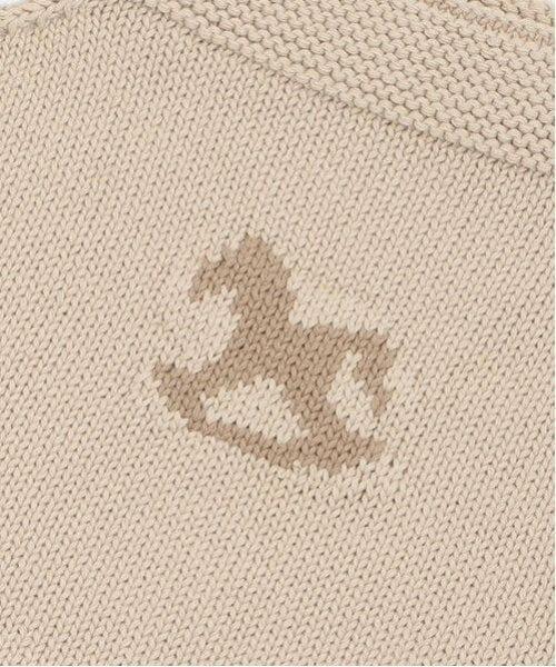 petit main / プティマイン ベビー・キッズウエア | 木馬モチーフサロペセット | 詳細9