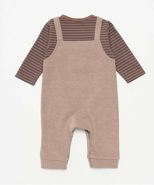 petit main / プティマイン ロンパース | サロペ風カバーオール | 詳細1