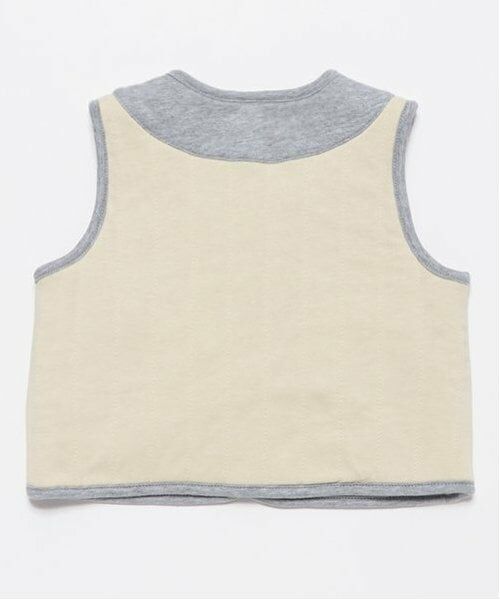 petit main / プティマイン ベビー・キッズウエア | 縦キルトベスト | 詳細2