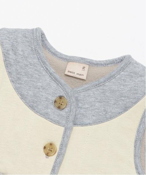 petit main / プティマイン ベビー・キッズウエア | 縦キルトベスト | 詳細3