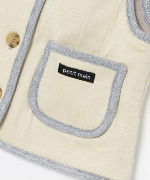 petit main / プティマイン ベビー・キッズウエア | 縦キルトベスト | 詳細5