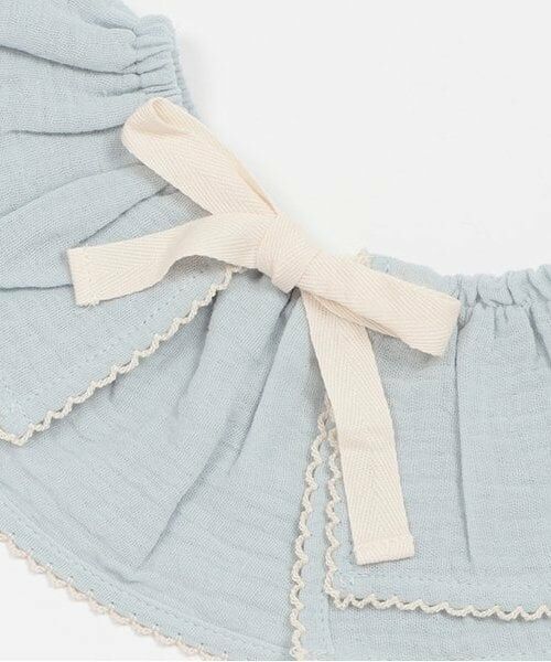 petit main / プティマイン スタイ・ビブ | ピコミシン付きフリル襟スタイ | 詳細4