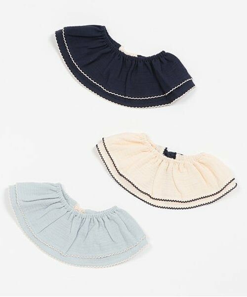 petit main / プティマイン スタイ・ビブ | ピコミシン付きフリル襟スタイ | 詳細6