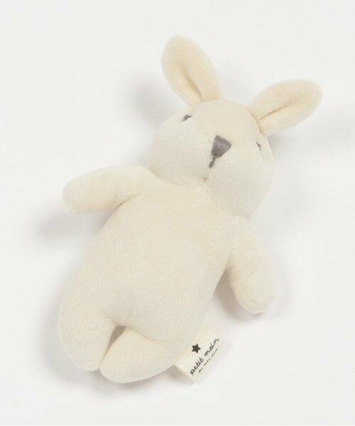 petit main / プティマイン おもちゃ・トイカメラ | アニマルラトル（アイボリー）