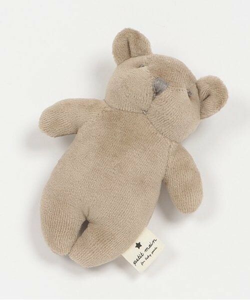 petit main / プティマイン おもちゃ・トイカメラ | アニマルラトル（ベージュ）