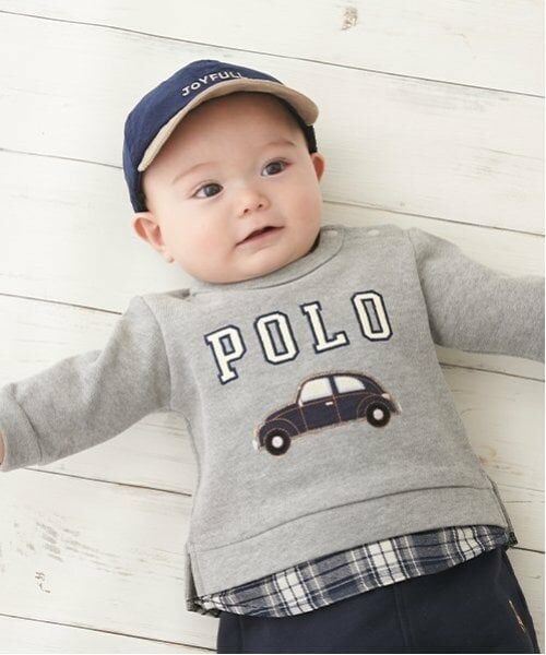 petit main / プティマイン ベビー・キッズウエア | 【POLO BCS】ロゴトレーナーセット | 詳細1
