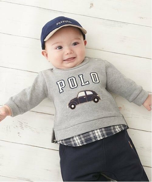 petit main / プティマイン ベビー・キッズウエア | 【POLO BCS】ロゴトレーナーセット | 詳細2