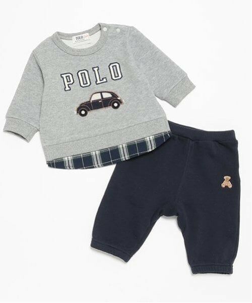 petit main / プティマイン ベビー・キッズウエア | 【POLO BCS】ロゴトレーナーセット | 詳細3