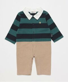 petit main / プティマイン ロンパース | 【POLO BCS】ボーダーカバーオール