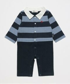 petit main / プティマイン ロンパース | 【POLO BCS】ボーダーカバーオール