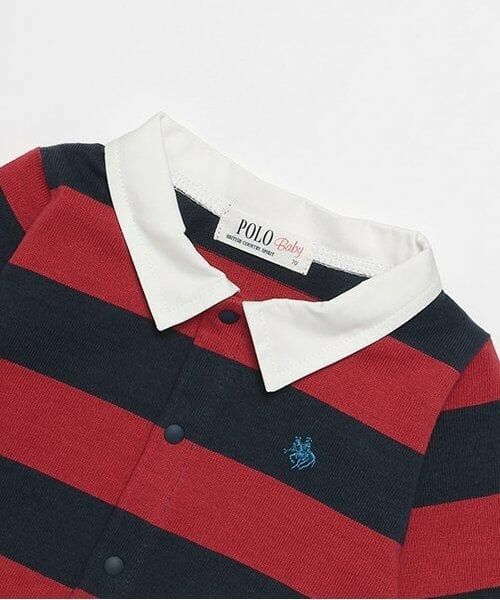 petit main / プティマイン ロンパース | 【POLO BCS】ボーダーカバーオール | 詳細2